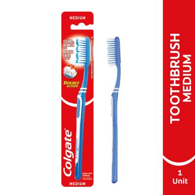Colgate Double Action Medium Toothbrush, 1 unit