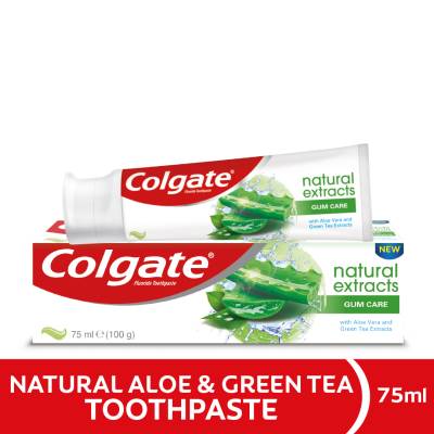 Colgate Natural Extracts Aloe and Green Tea, Gum Care Toothpaste, 75ml