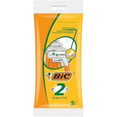 BIC 2 Sensitive Pouch 5pc