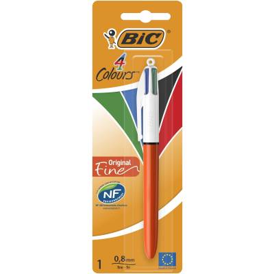 BIC 4 Colour Fine Blister 1pc