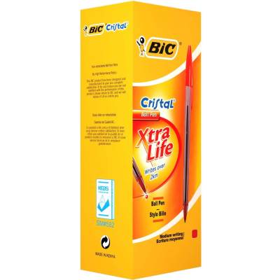 BIC Cristal Box 25 Red