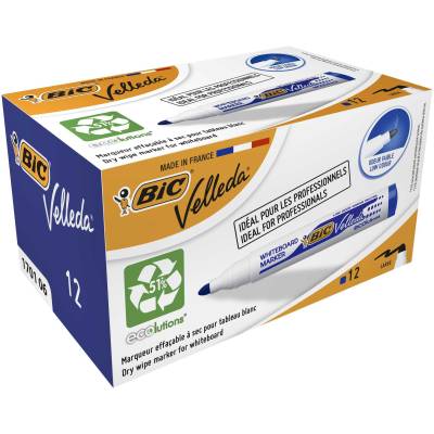 BIC Whiteboard Marker Velleda 1701 Box 12pcs